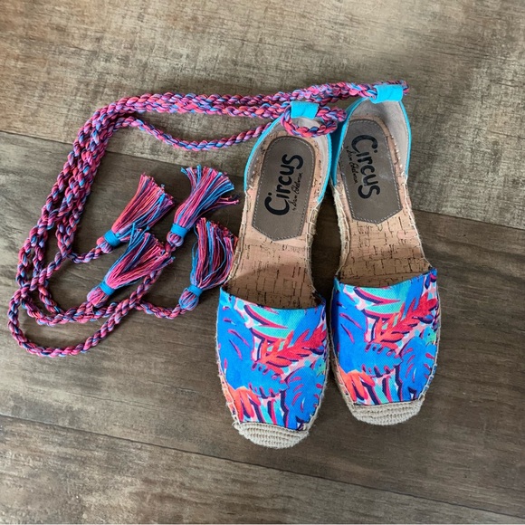 Sam Edelman Shoes - Sam Edelman ankle wrap tropical espadrilles